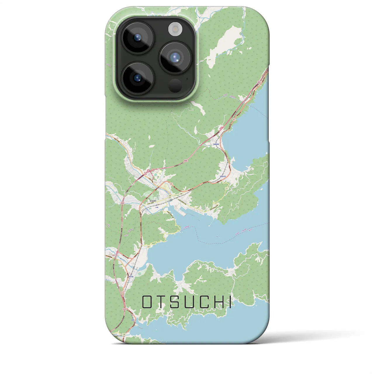 【大槌(岩手県)】地図柄iPhoneケース(バックカバータイプ)