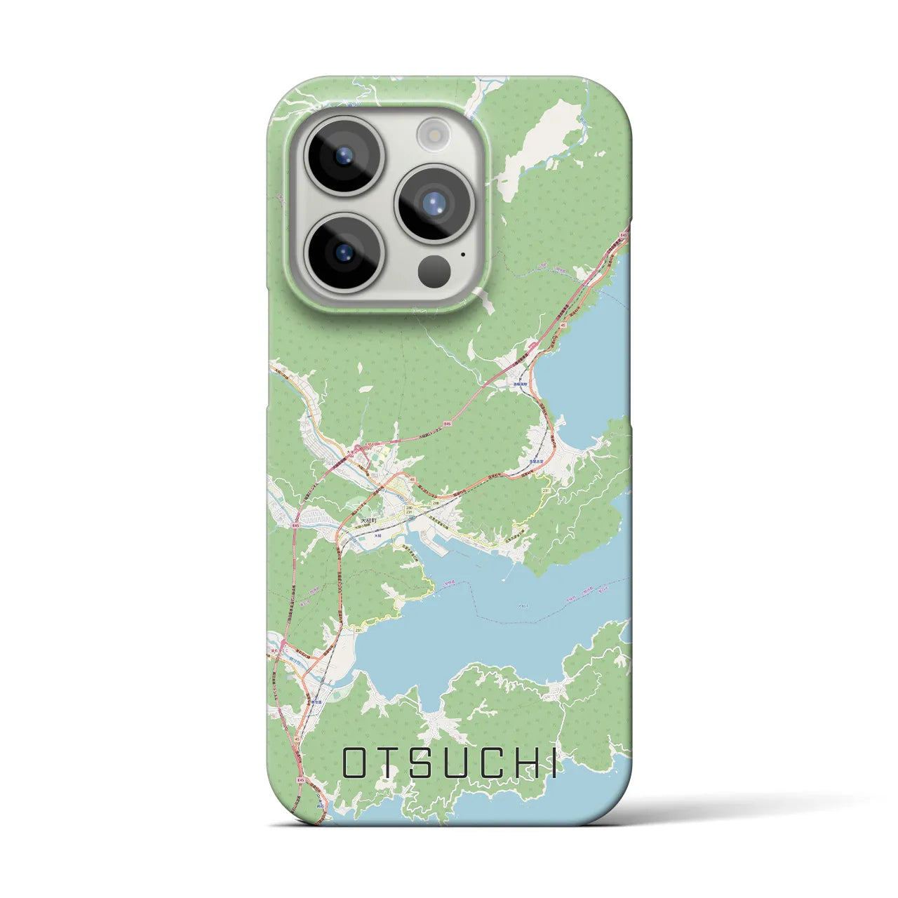 【大槌(岩手県)】地図柄iPhoneケース(バックカバータイプ)