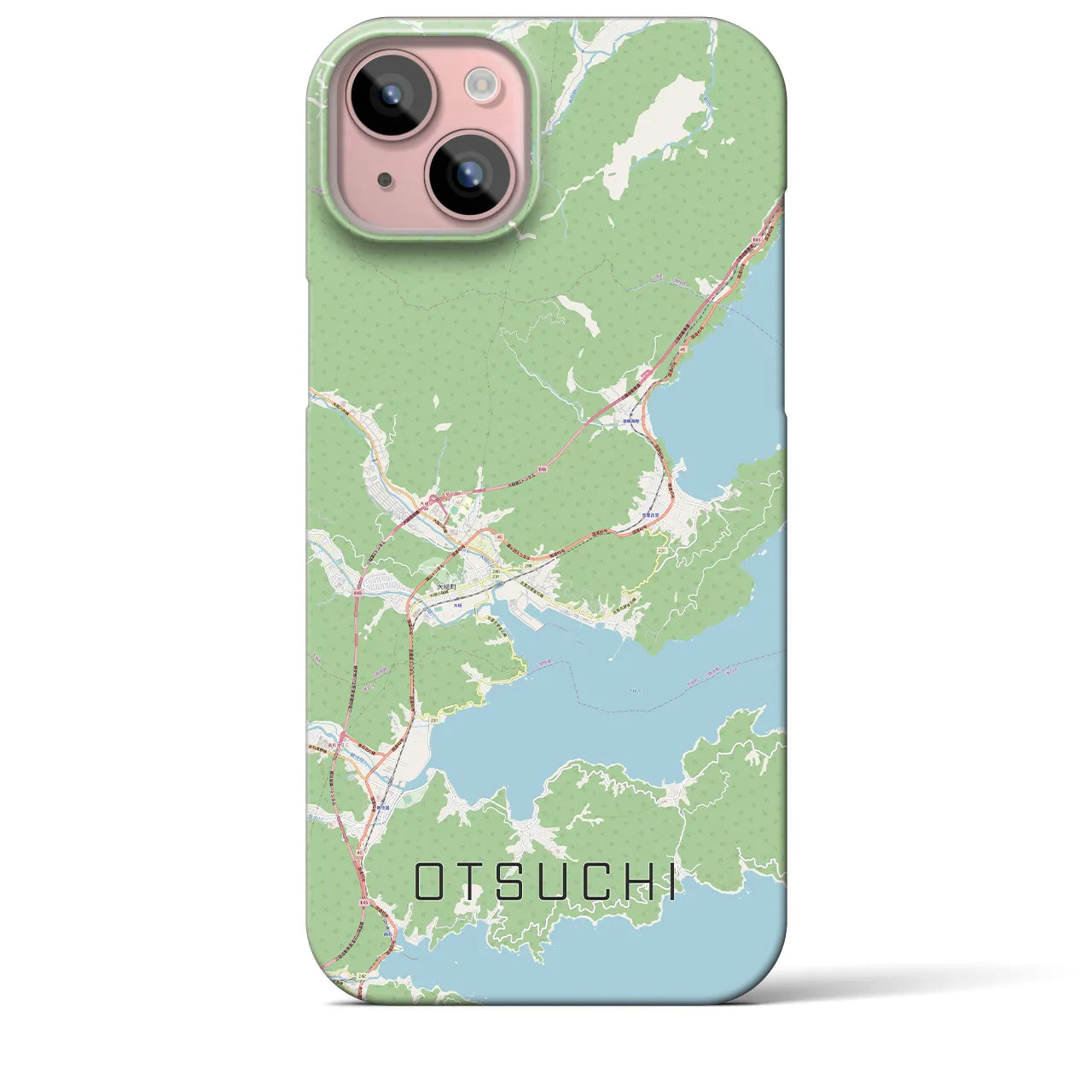 【大槌(岩手県)】地図柄iPhoneケース(バックカバータイプ)