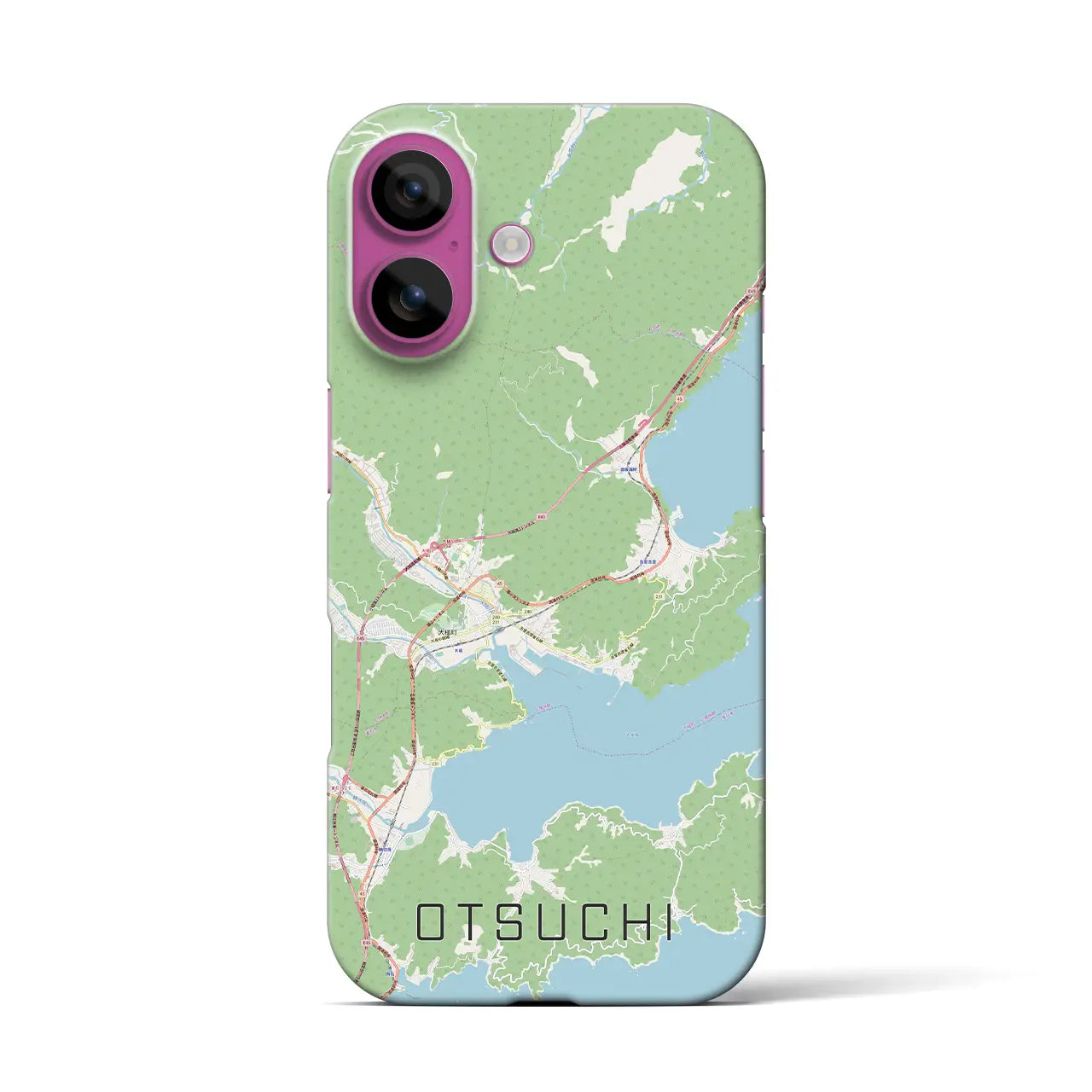 【大槌(岩手県)】地図柄iPhoneケース(バックカバータイプ)