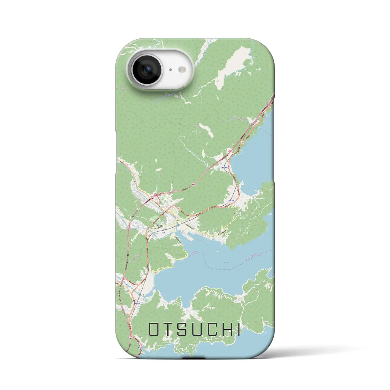 【大槌(岩手県)】地図柄iPhoneケース(バックカバータイプ)