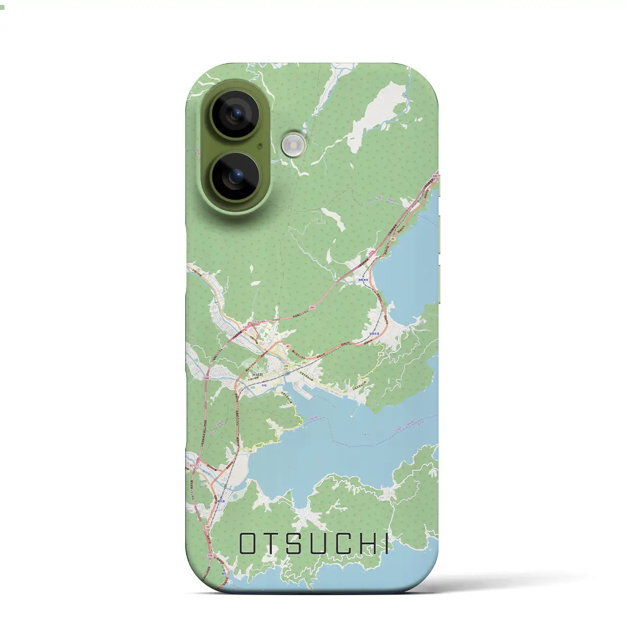 【大槌(岩手県)】地図柄iPhoneケース(バックカバータイプ)