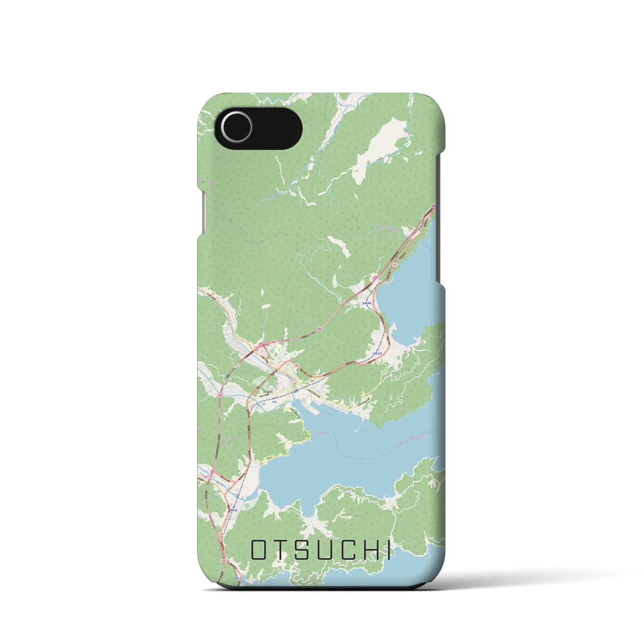 【大槌(岩手県)】地図柄iPhoneケース(バックカバータイプ)