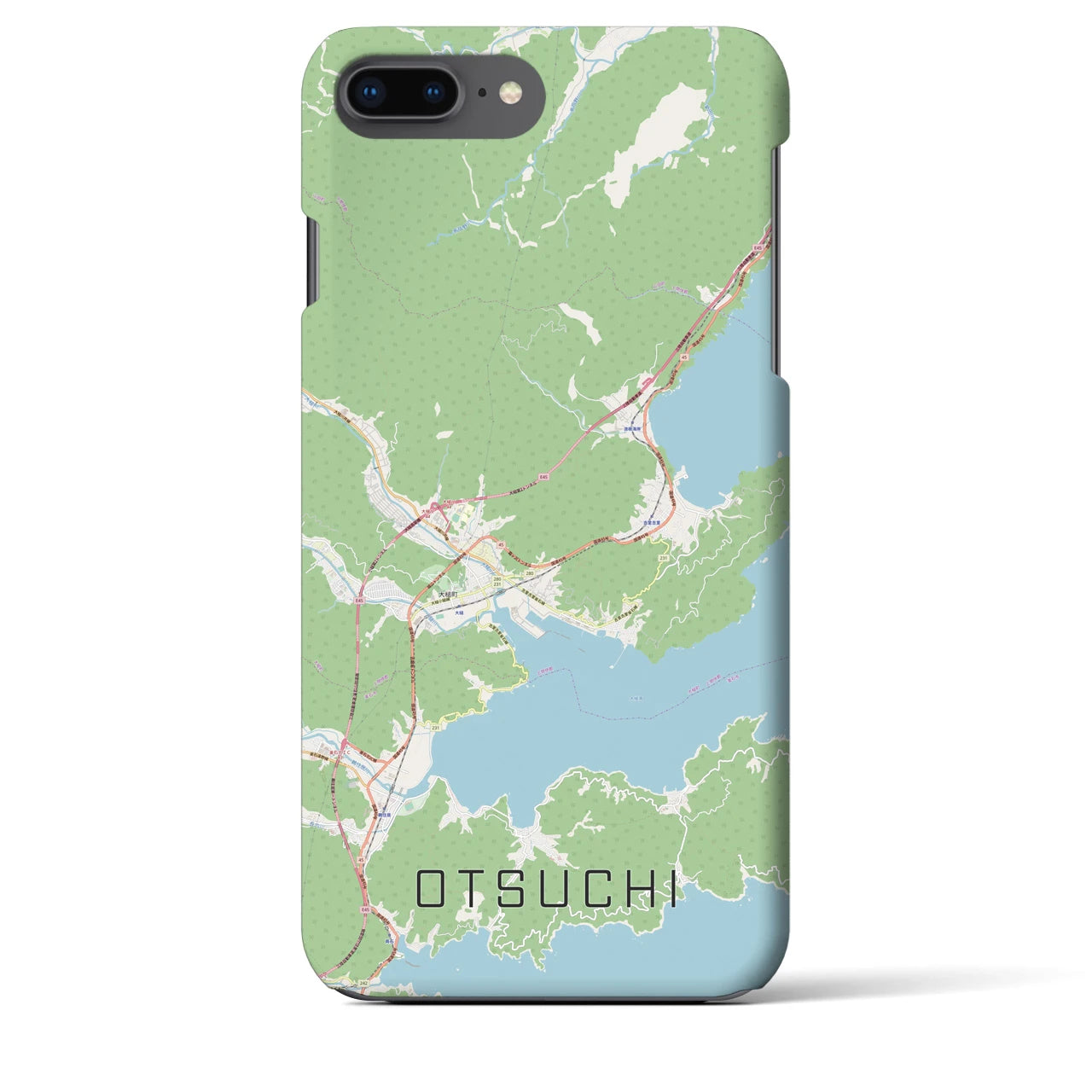 【大槌(岩手県)】地図柄iPhoneケース(バックカバータイプ)