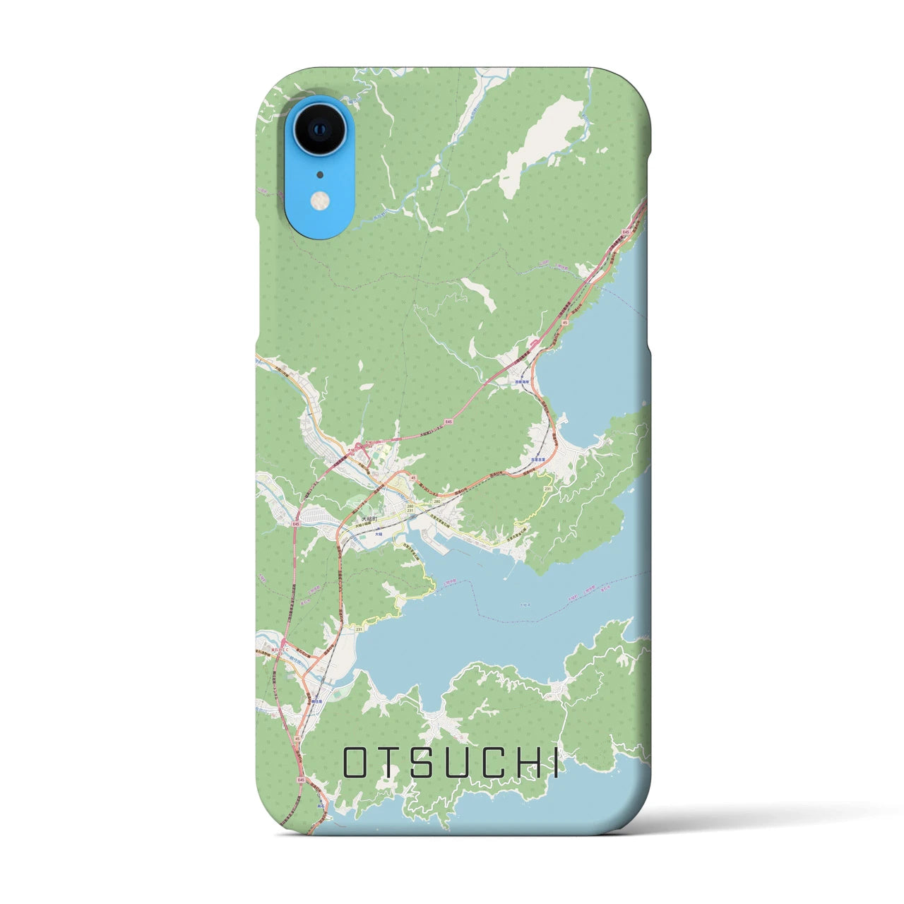 【大槌(岩手県)】地図柄iPhoneケース(バックカバータイプ)