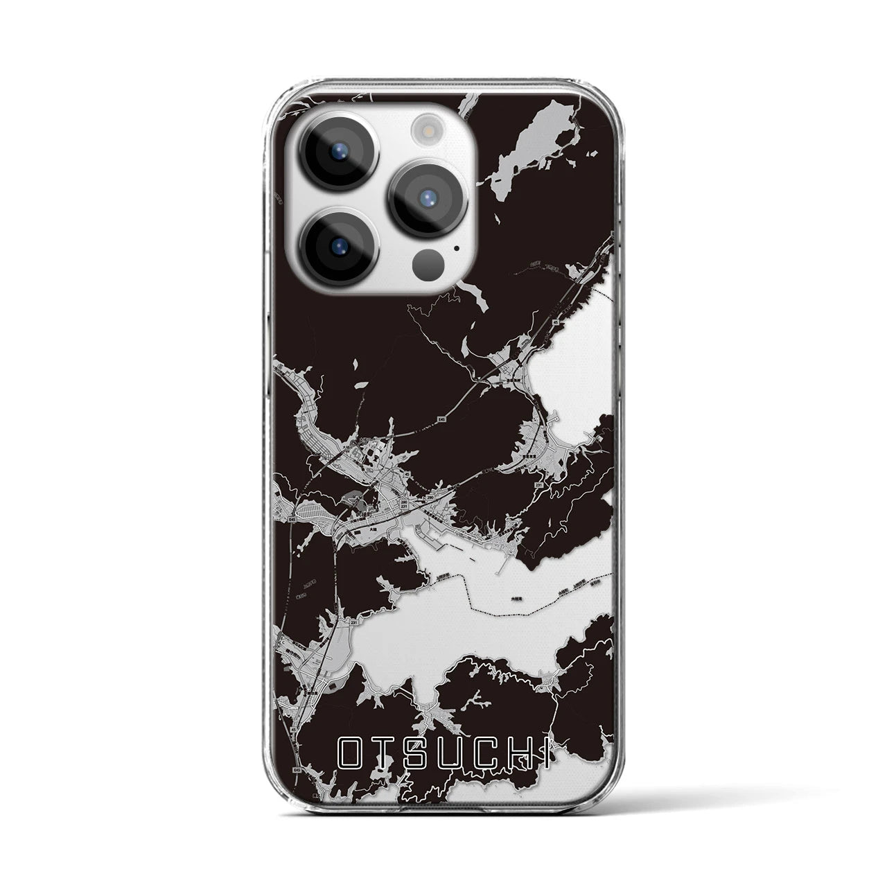 【大槌(岩手県)】地図柄iPhoneケース(クリアタイプ)