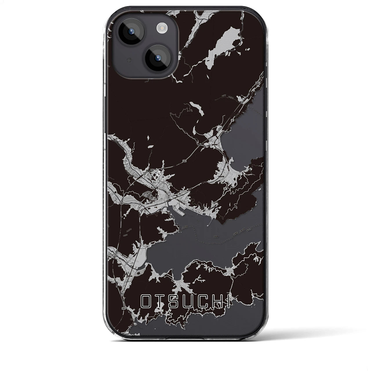 【大槌(岩手県)】地図柄iPhoneケース(クリアタイプ)