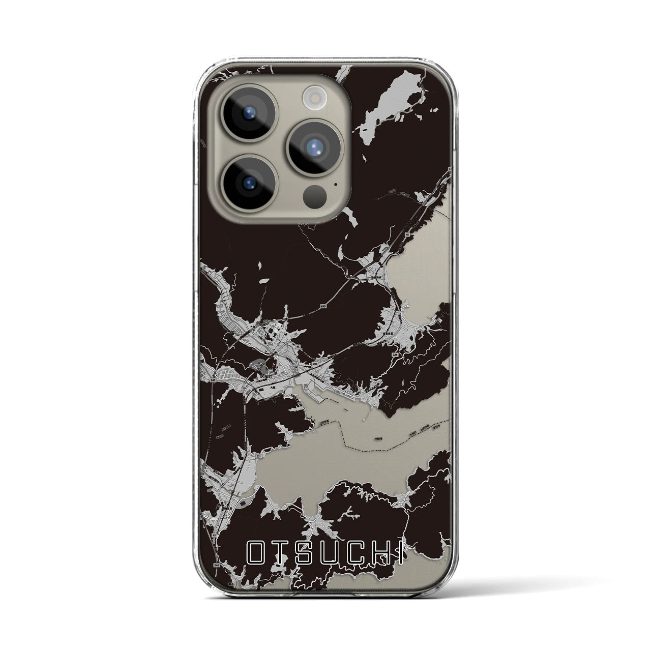 【大槌(岩手県)】地図柄iPhoneケース(クリアタイプ)