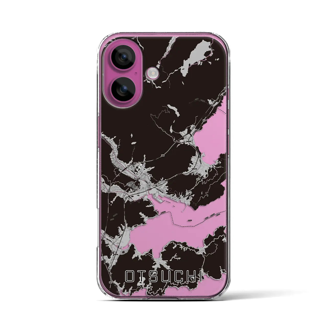 【大槌(岩手県)】地図柄iPhoneケース(クリアタイプ)