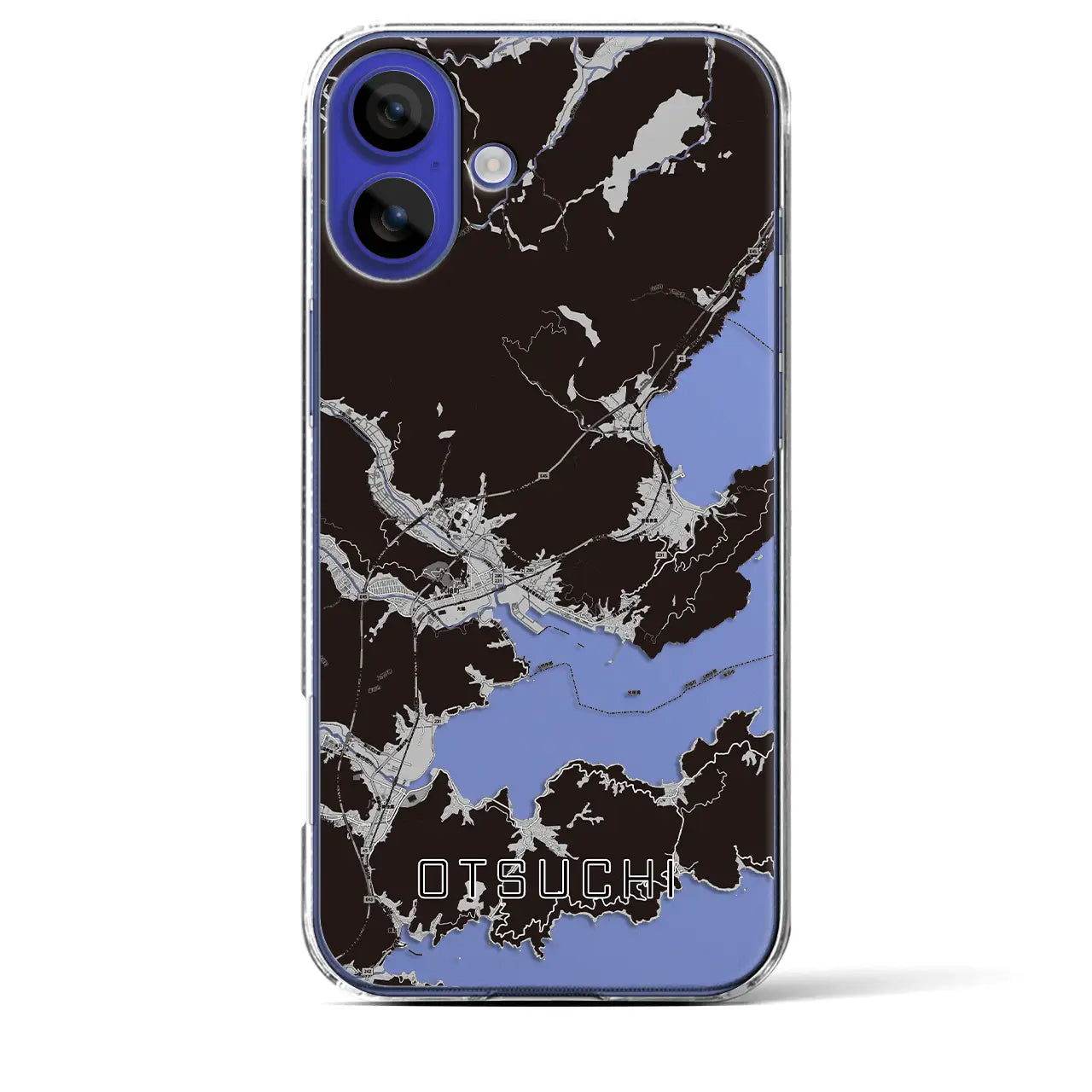 【大槌(岩手県)】地図柄iPhoneケース(クリアタイプ)