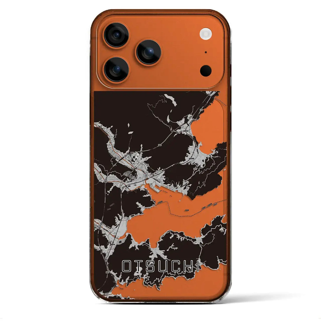 【大槌(岩手県)】地図柄iPhoneケース(クリアタイプ)