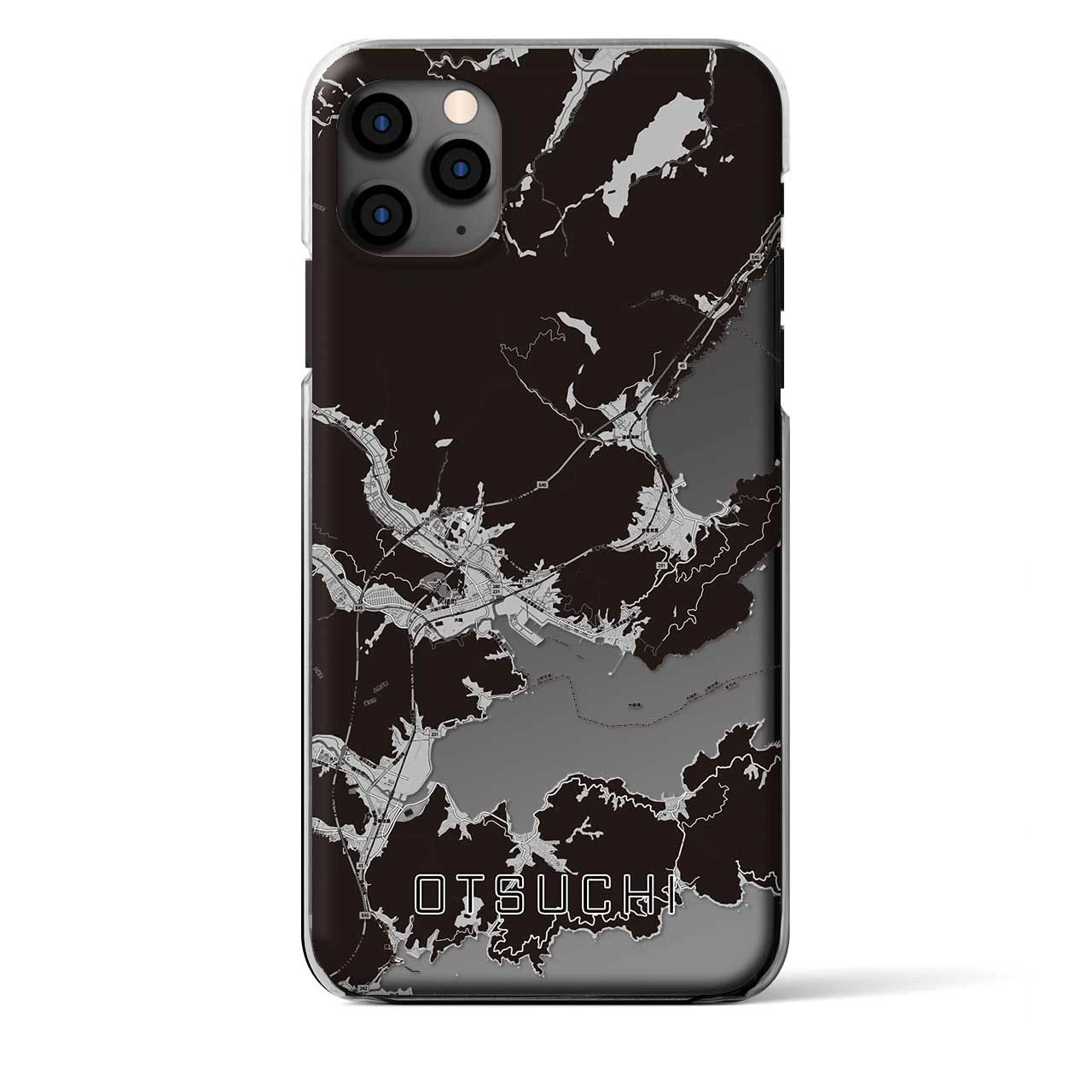【大槌(岩手県)】地図柄iPhoneケース(クリアタイプ)