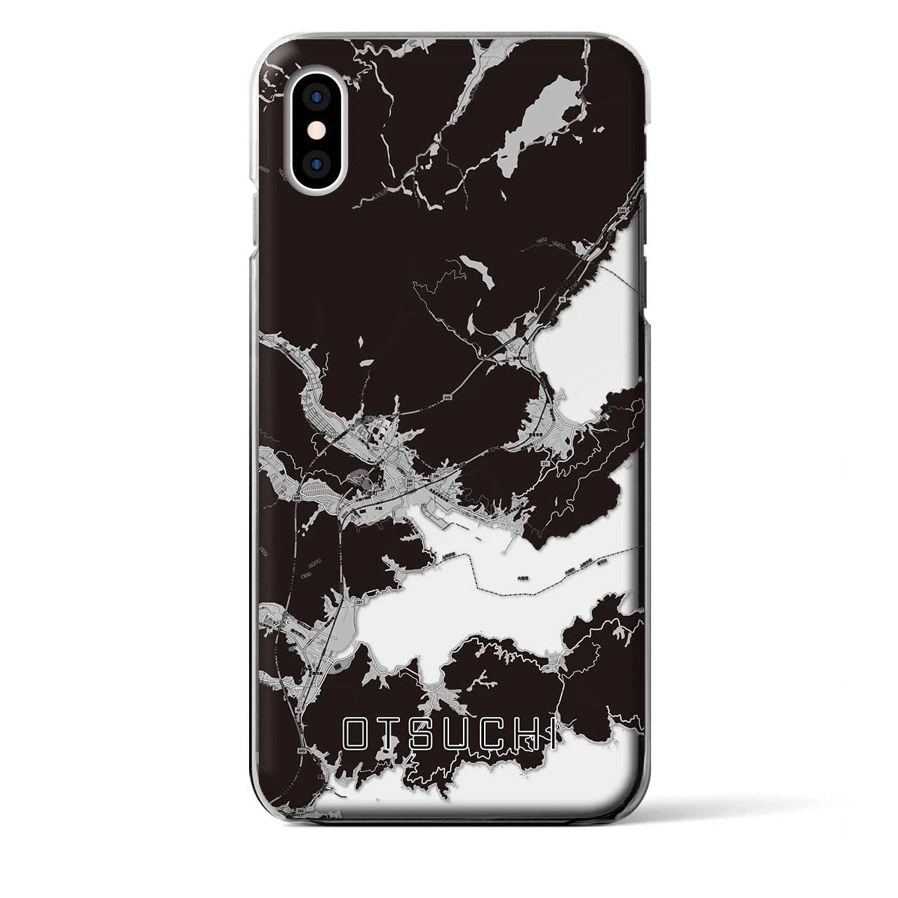 【大槌(岩手県)】地図柄iPhoneケース(クリアタイプ)