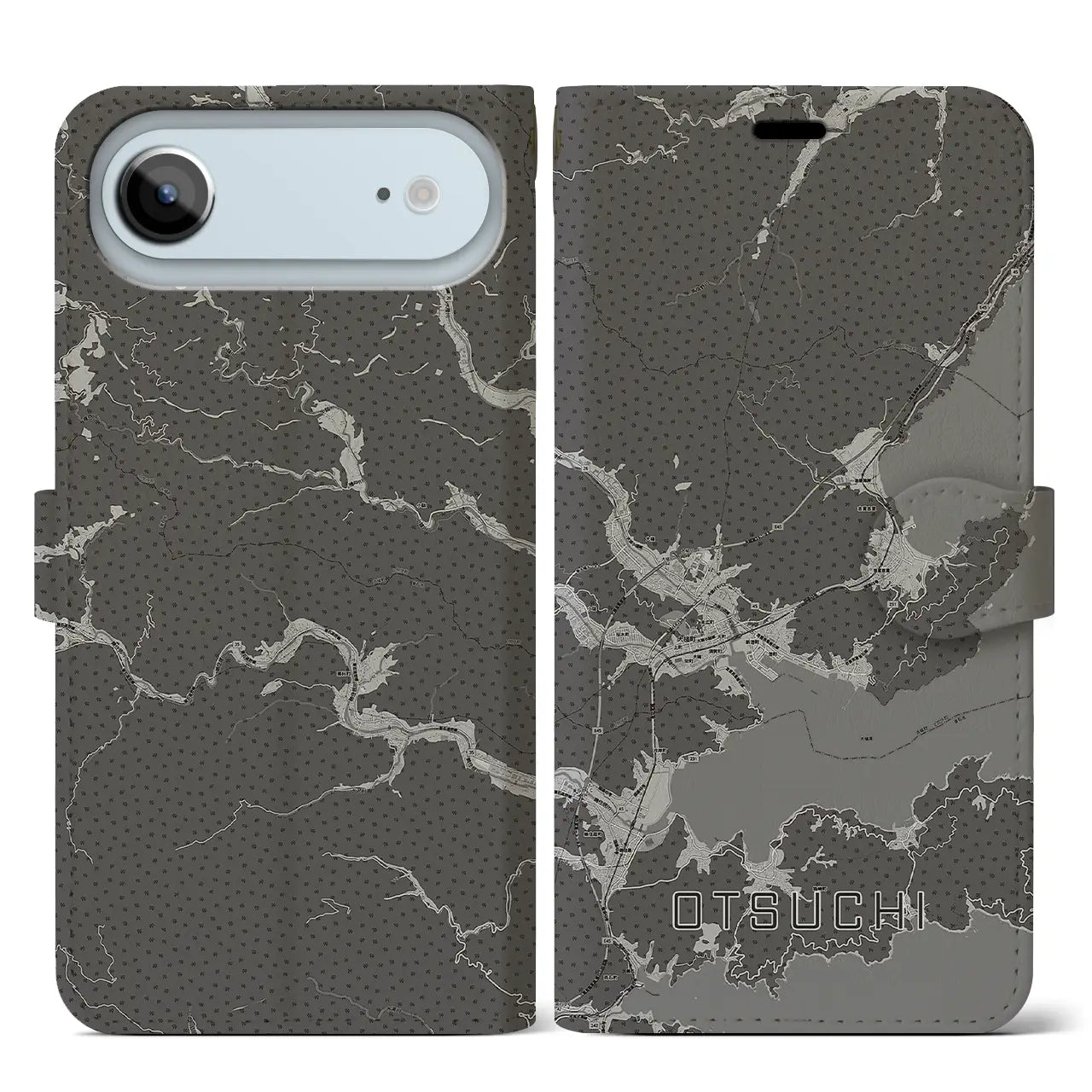 【大槌(岩手県)】地図柄iPhoneケース(手帳タイプ)