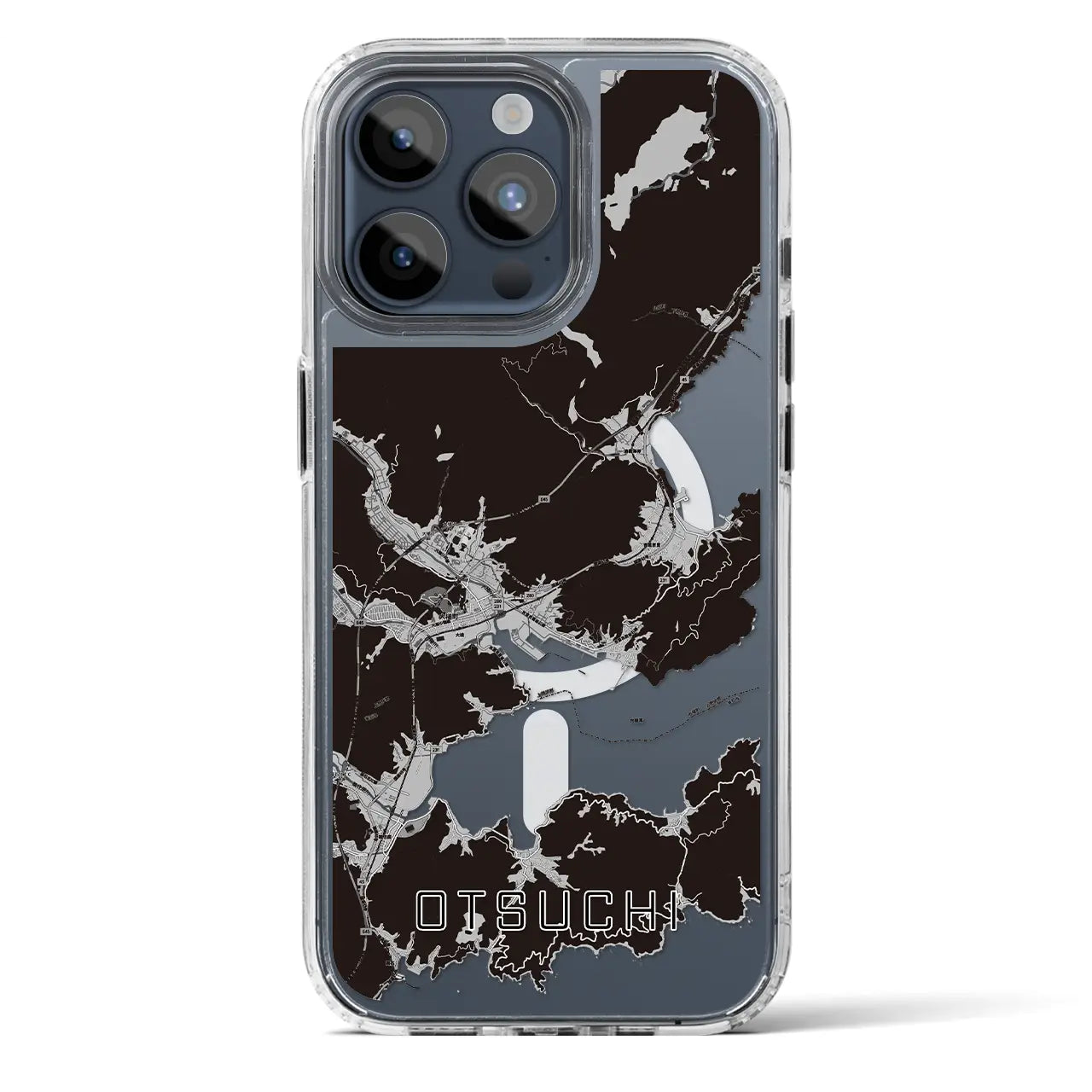 【大槌(岩手県)】地図柄iPhoneケース(MagSafeタイプ)
