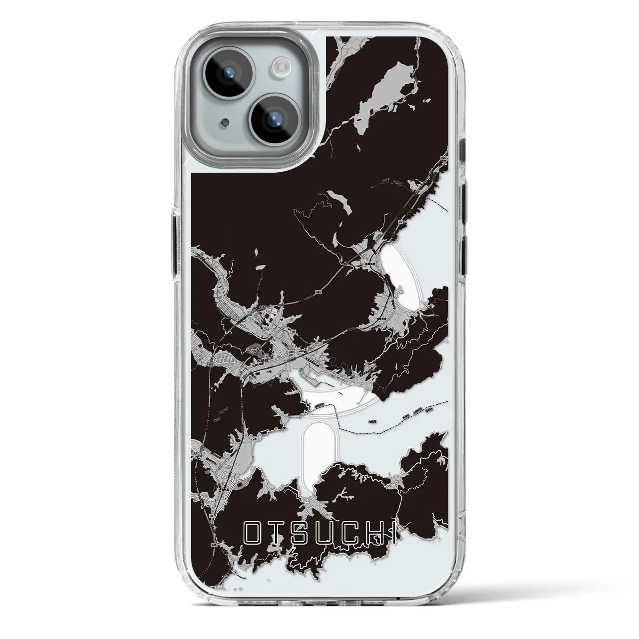 【大槌(岩手県)】地図柄iPhoneケース(MagSafeタイプ)