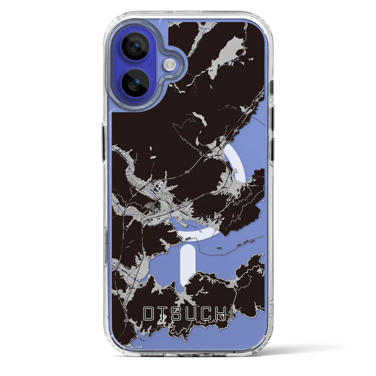 【大槌(岩手県)】地図柄iPhoneケース(MagSafeタイプ)