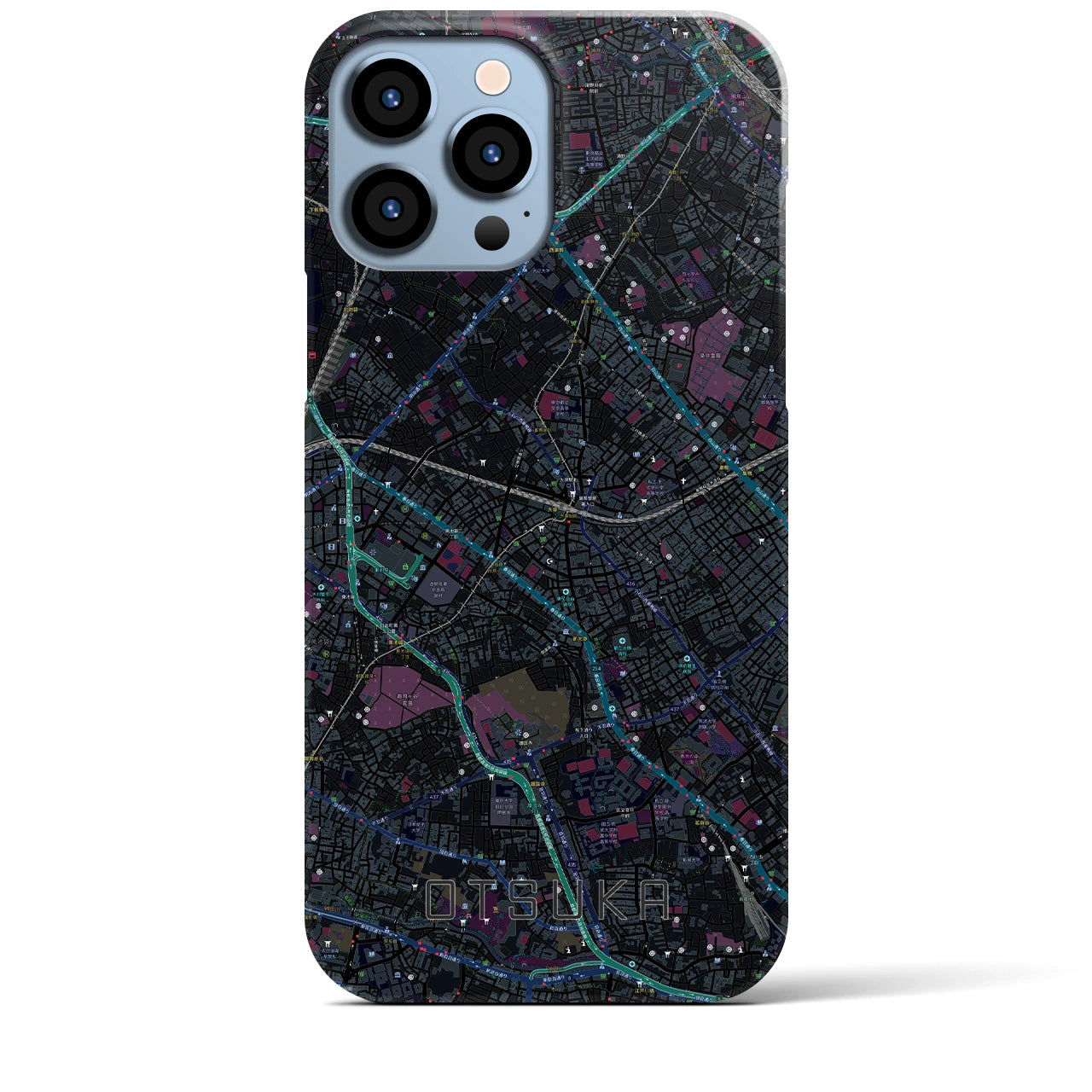 【大塚(東京都)】地図柄iPhoneケース(バックカバータイプ)