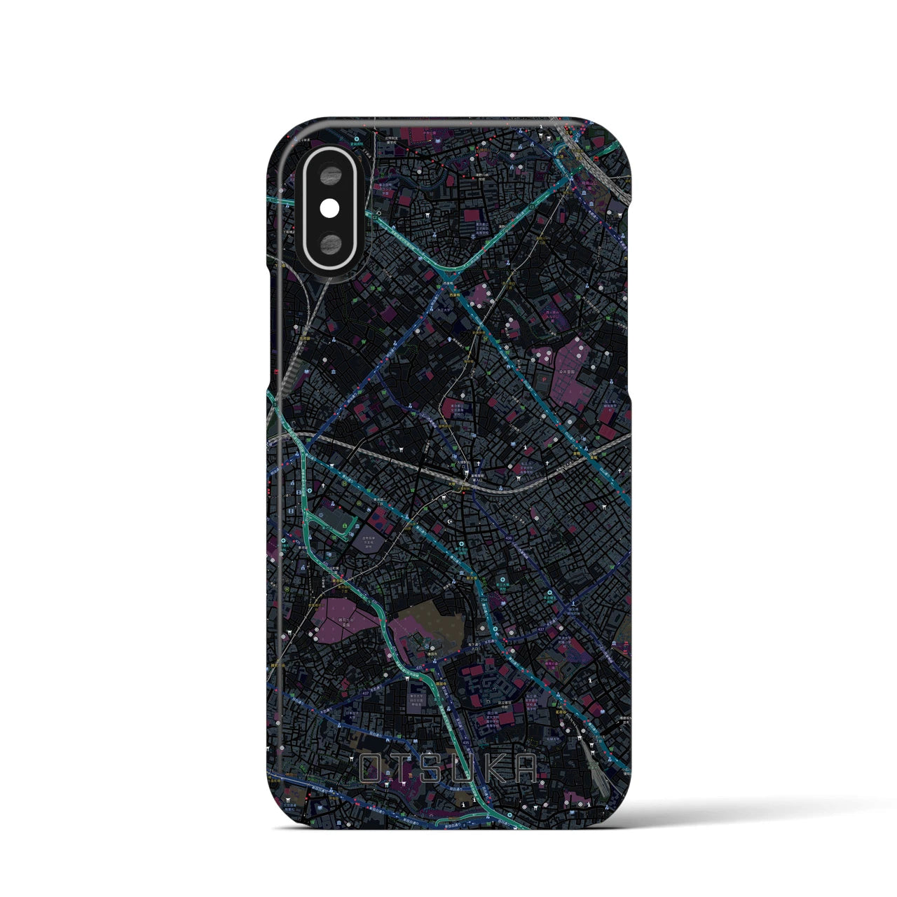 【大塚(東京都)】地図柄iPhoneケース(バックカバータイプ)