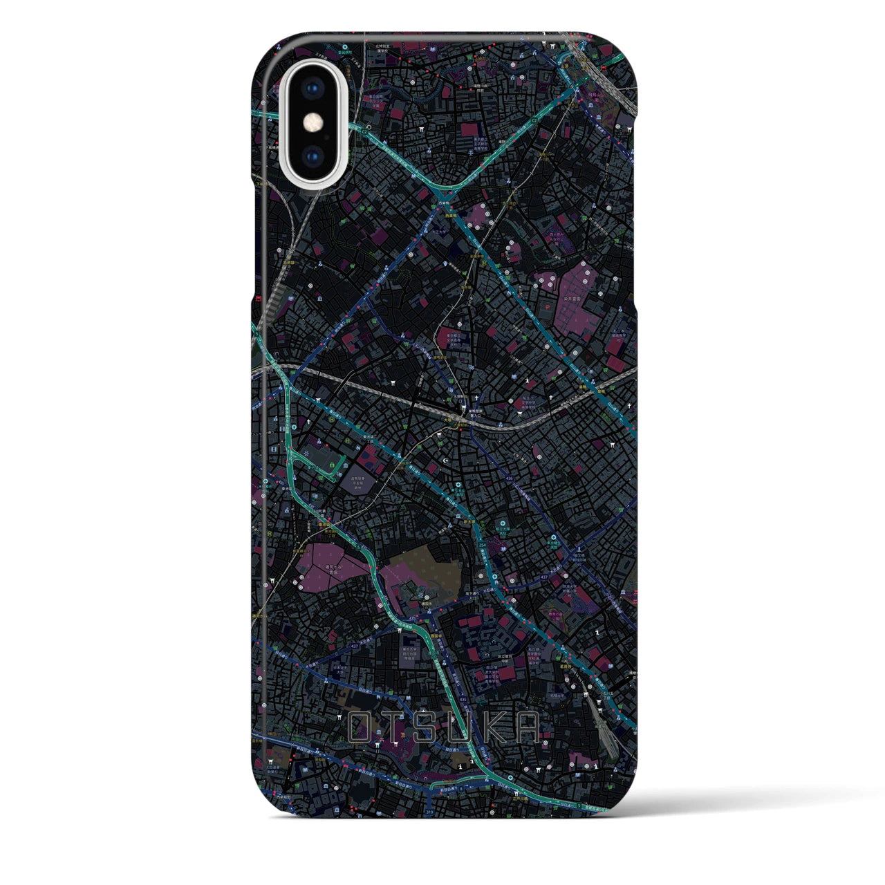 【大塚(東京都)】地図柄iPhoneケース(バックカバータイプ)