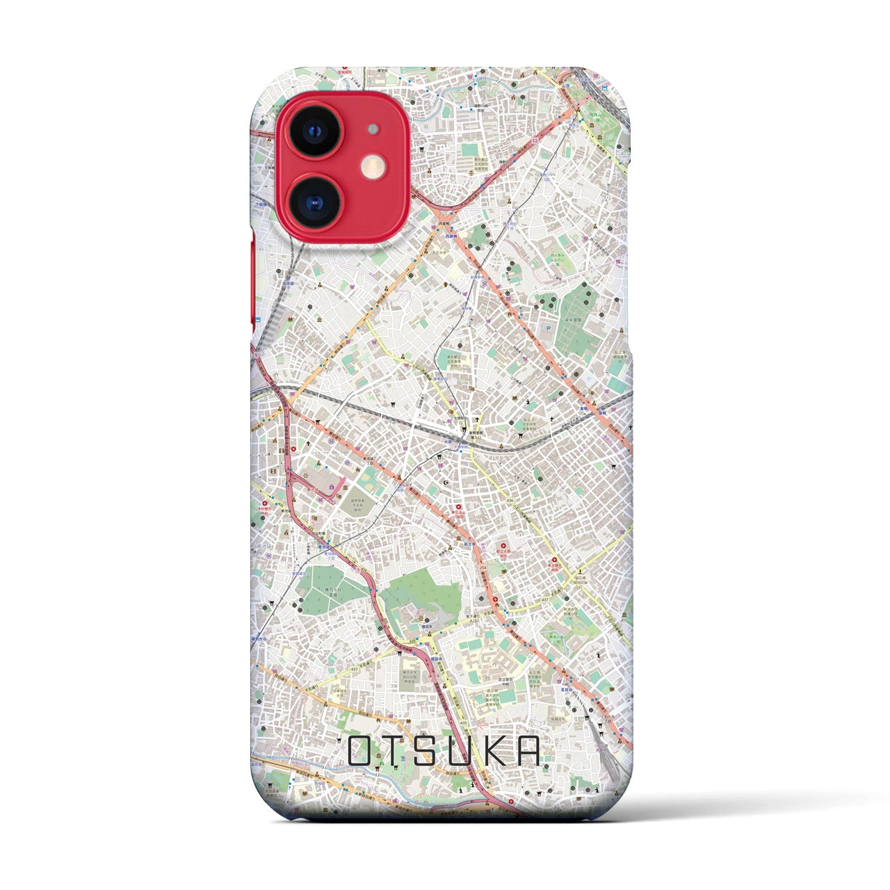【大塚(東京都)】地図柄iPhoneケース(バックカバータイプ)