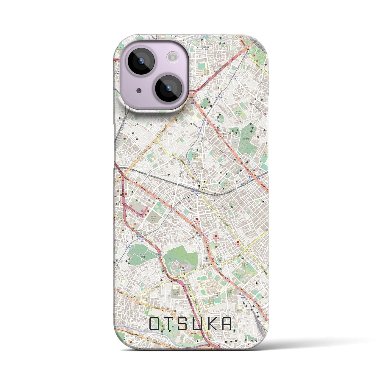 【大塚(東京都)】地図柄iPhoneケース(バックカバータイプ)