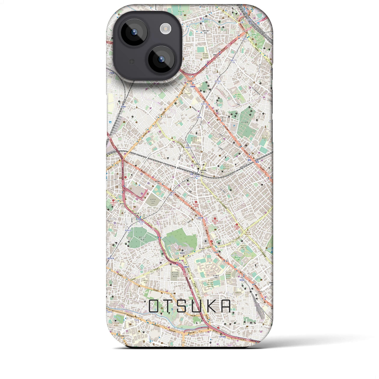 【大塚(東京都)】地図柄iPhoneケース(バックカバータイプ)