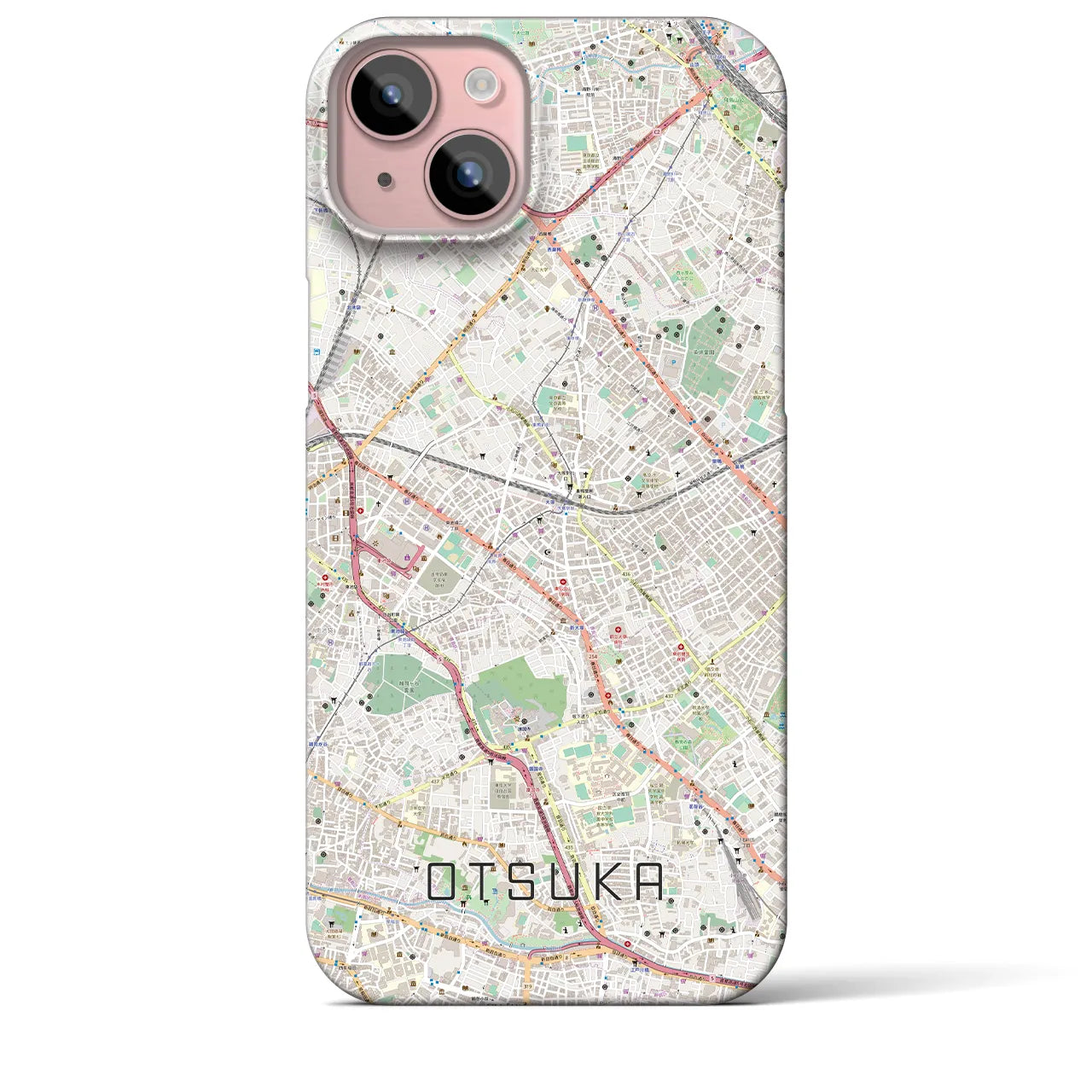 【大塚(東京都)】地図柄iPhoneケース(バックカバータイプ)