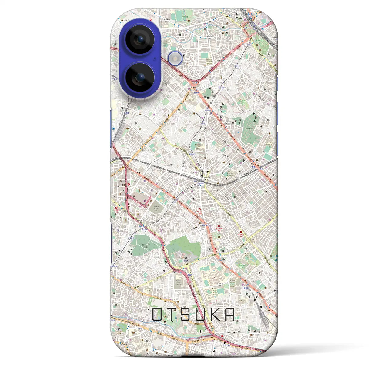【大塚(東京都)】地図柄iPhoneケース(バックカバータイプ)ナチュラル・iPhone 16 Pro Max 用