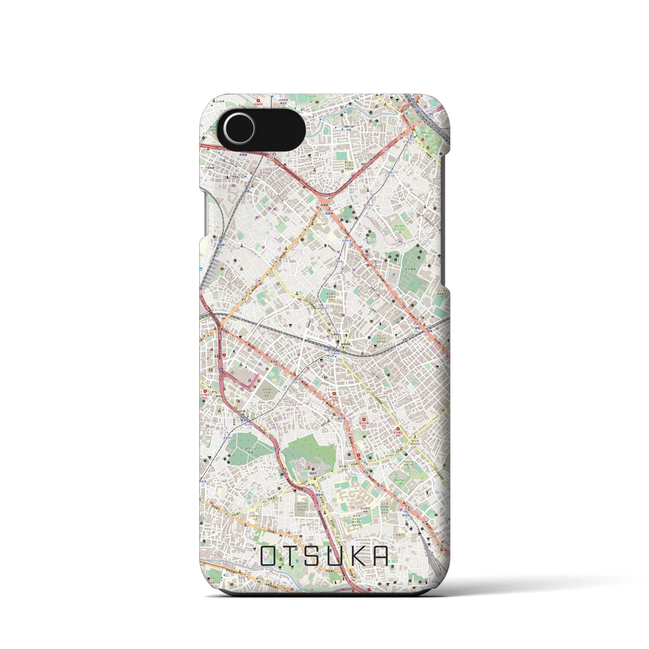 【大塚(東京都)】地図柄iPhoneケース(バックカバータイプ)