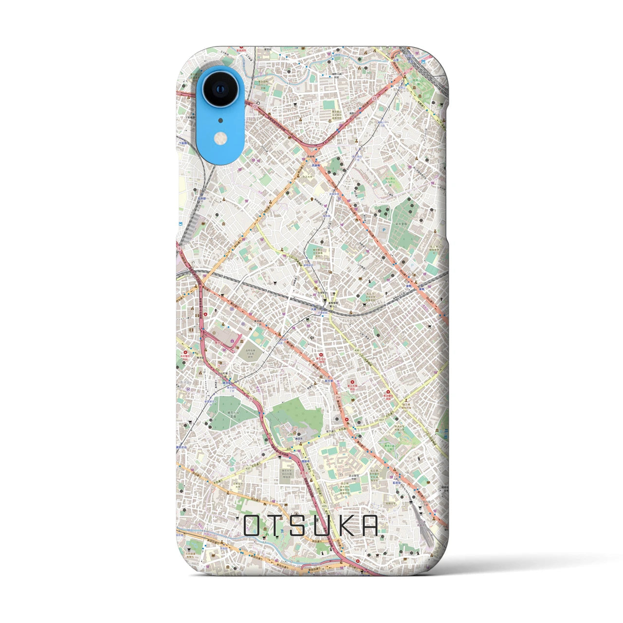 【大塚(東京都)】地図柄iPhoneケース(バックカバータイプ)