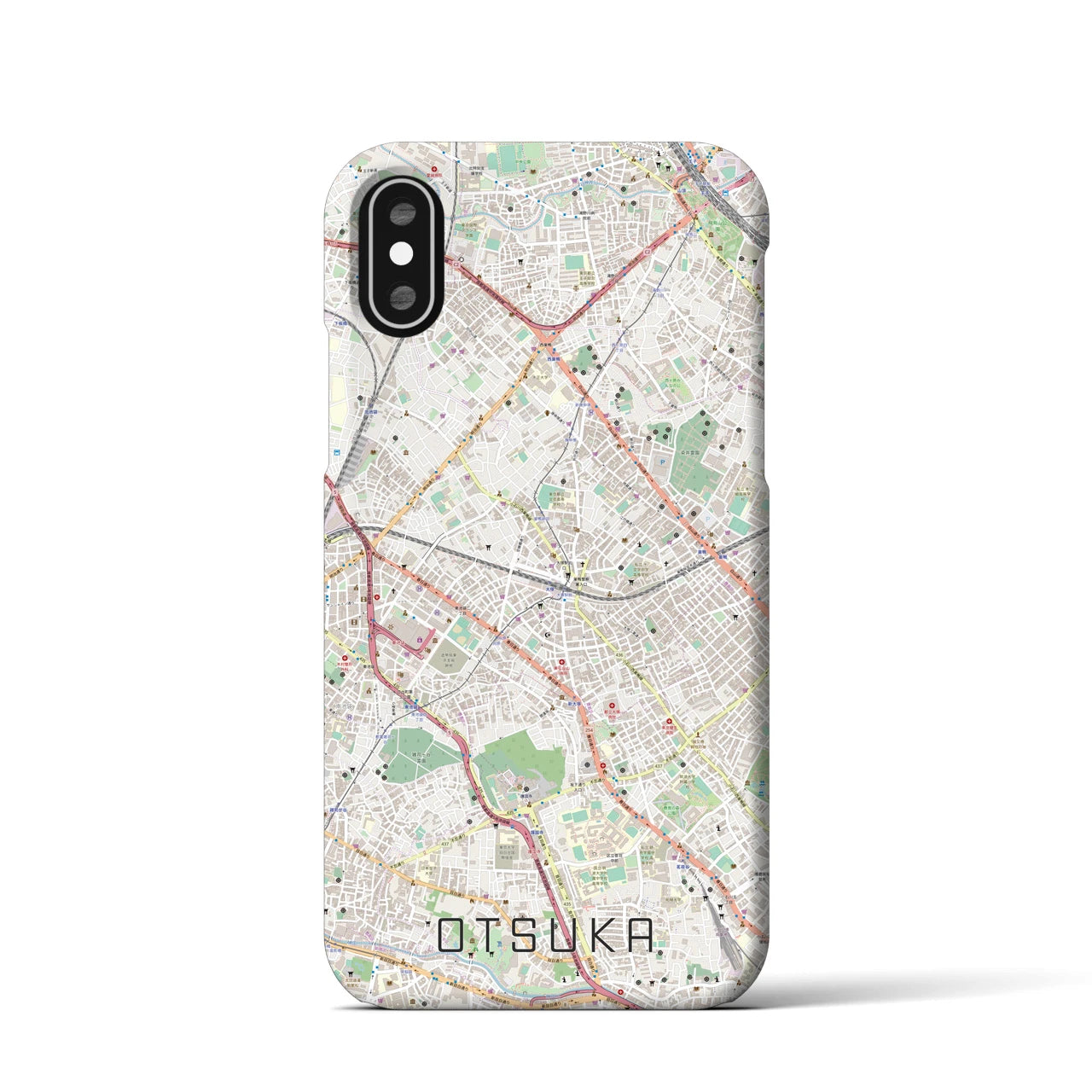 【大塚(東京都)】地図柄iPhoneケース(バックカバータイプ)