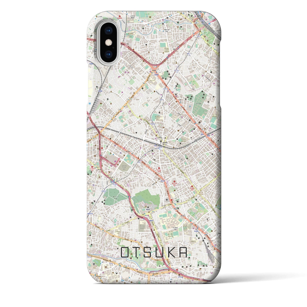 【大塚(東京都)】地図柄iPhoneケース(バックカバータイプ)