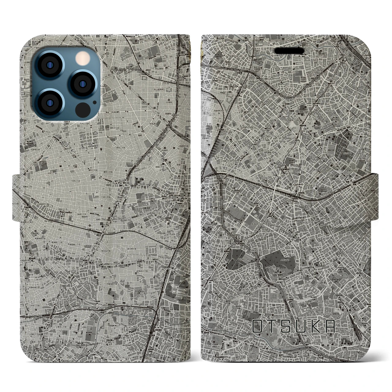 【大塚(東京都)】地図柄iPhoneケース(手帳タイプ)