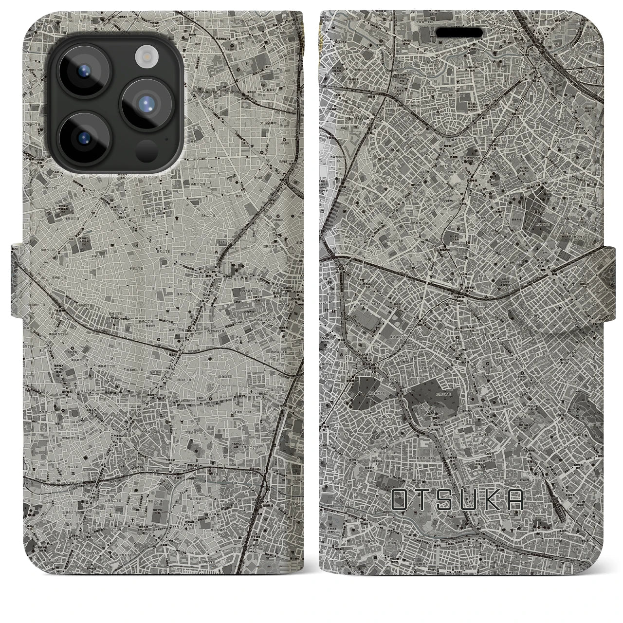【大塚(東京都)】地図柄iPhoneケース(手帳タイプ)