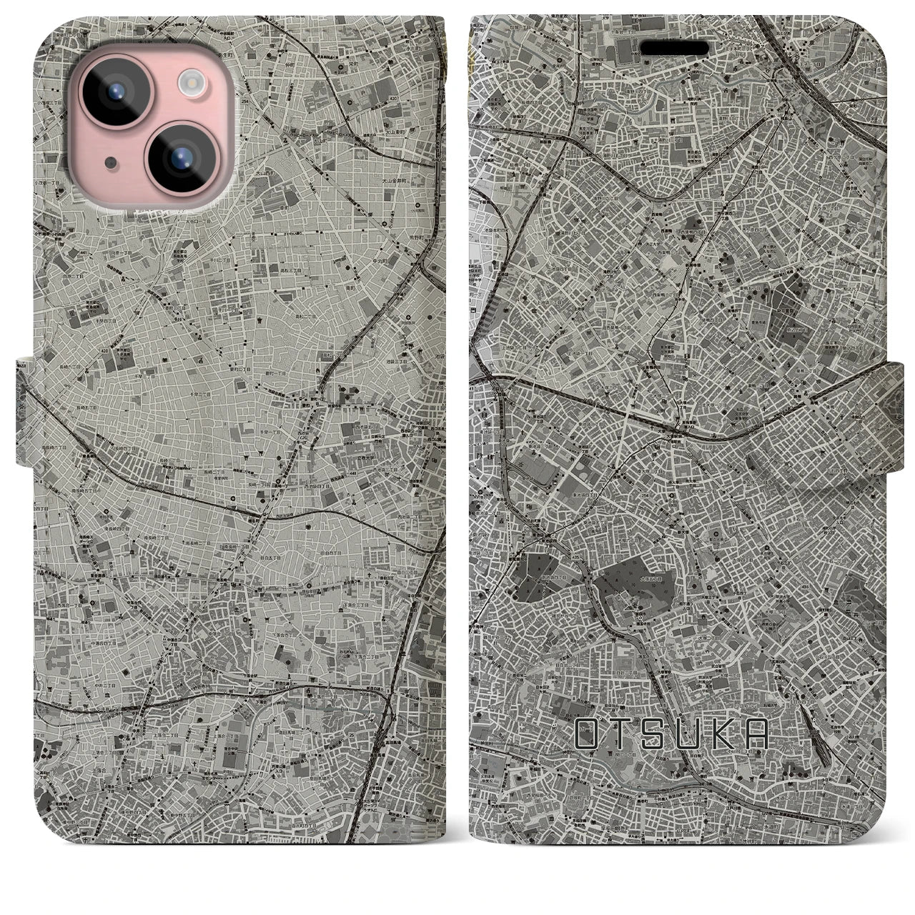 【大塚(東京都)】地図柄iPhoneケース(手帳タイプ)