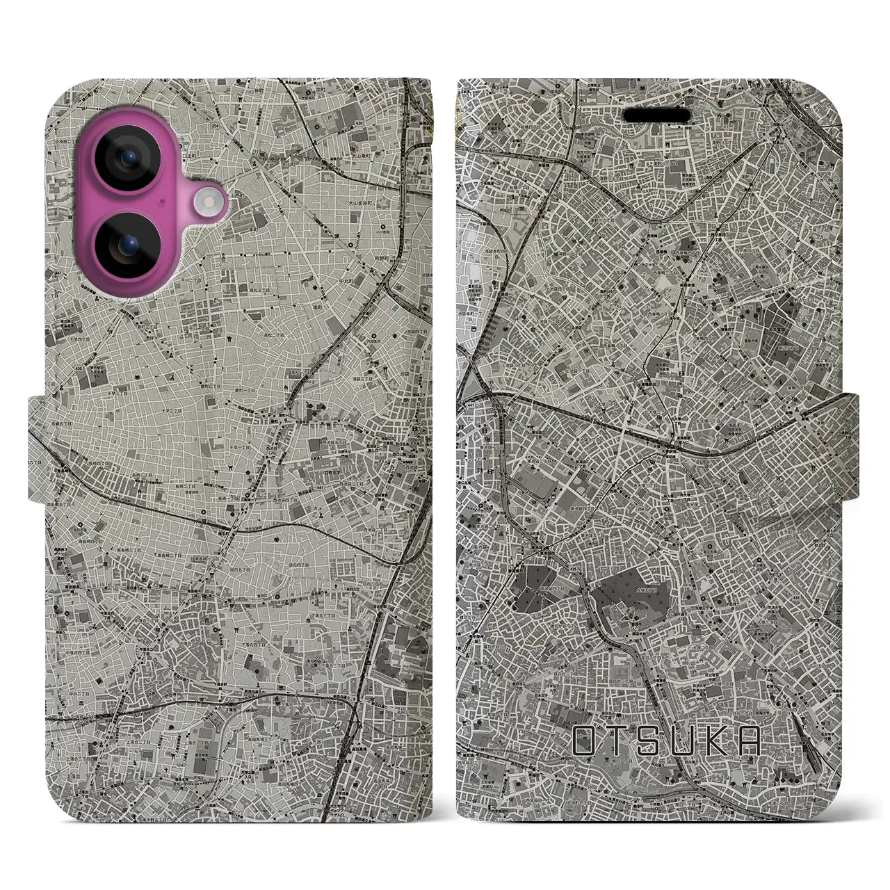 【大塚(東京都)】地図柄iPhoneケース(手帳タイプ)