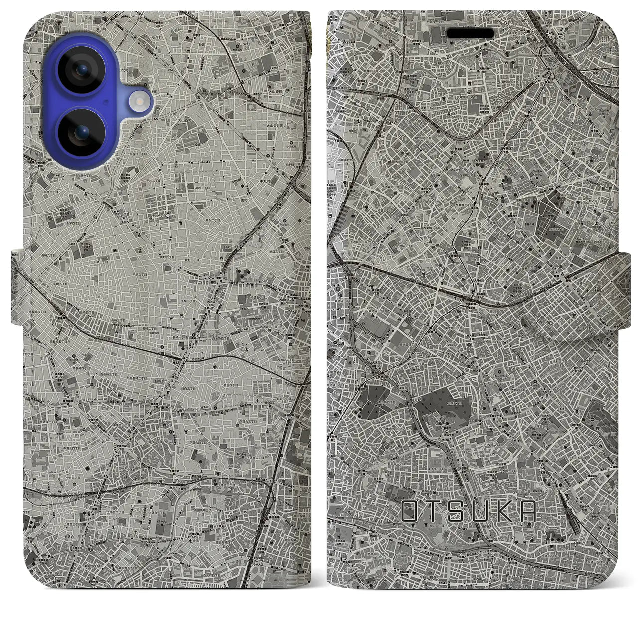 【大塚(東京都)】地図柄iPhoneケース(手帳タイプ)