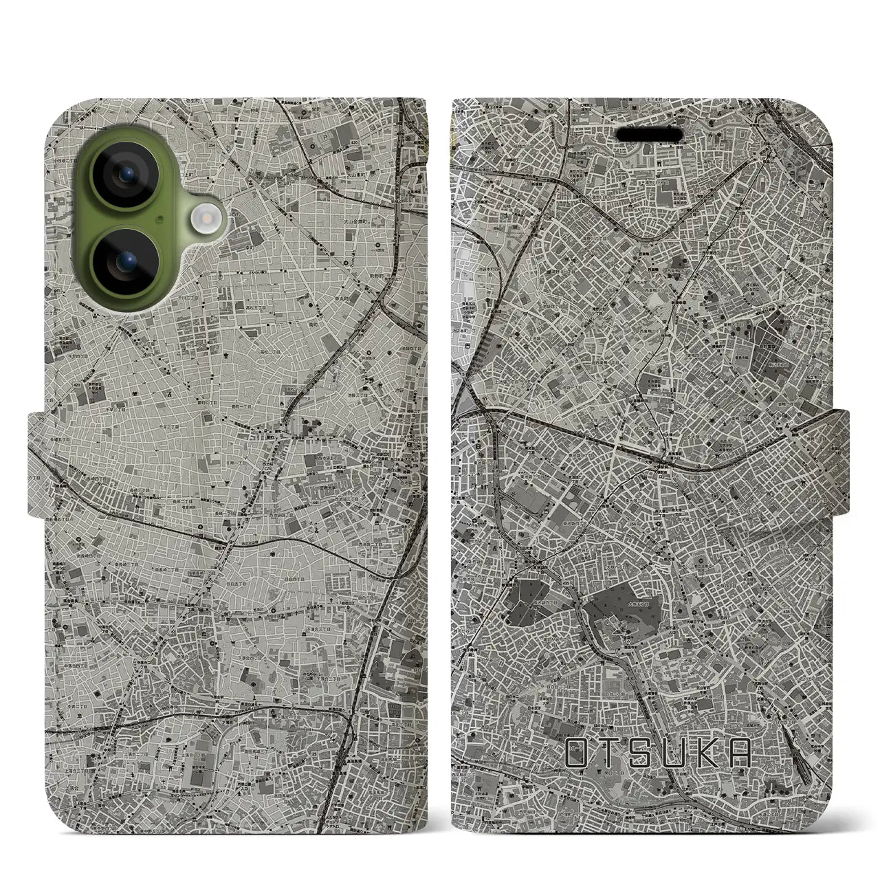 【大塚(東京都)】地図柄iPhoneケース(手帳タイプ)