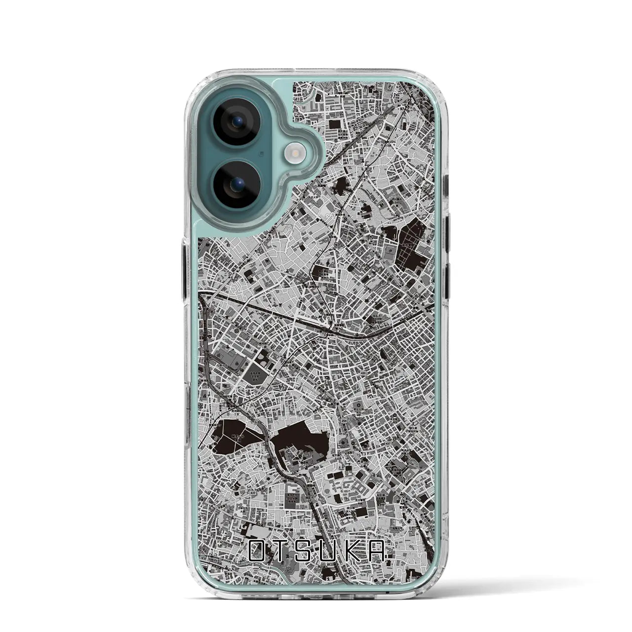 【大塚(東京都)】地図柄iPhoneケース(MagSafeタイプ)モノトーン・iPhone 16 Pro 用