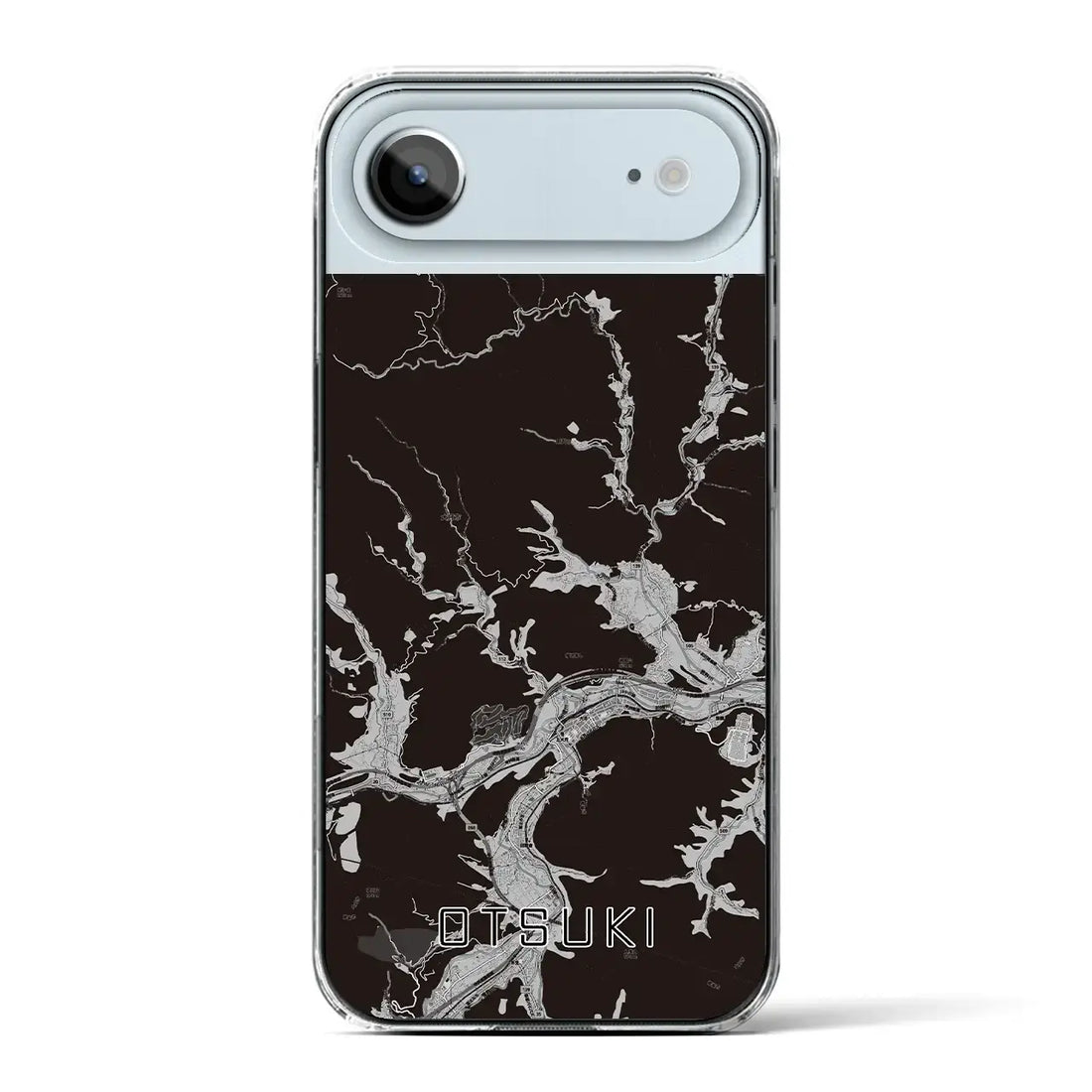 【大月(山梨県)】地図柄iPhoneケース(クリアタイプ)