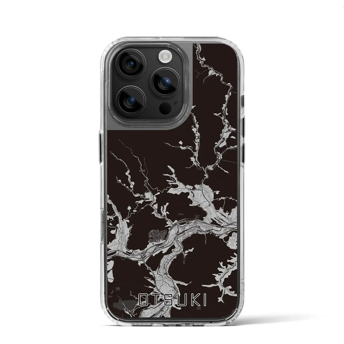 【大月(山梨県)】地図柄iPhoneケース(MagSafeタイプ)