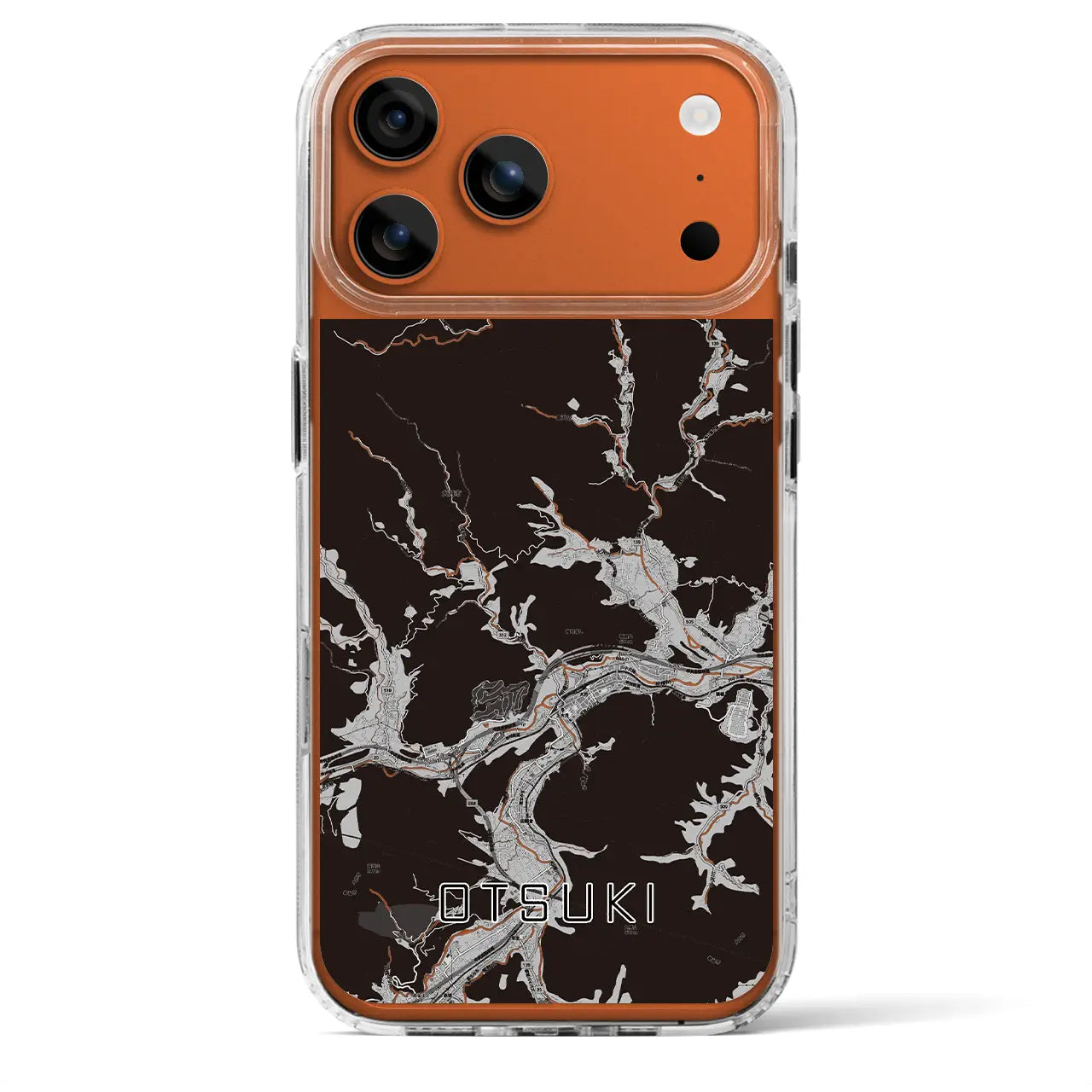 【大月(山梨県)】地図柄iPhoneケース(MagSafeタイプ)