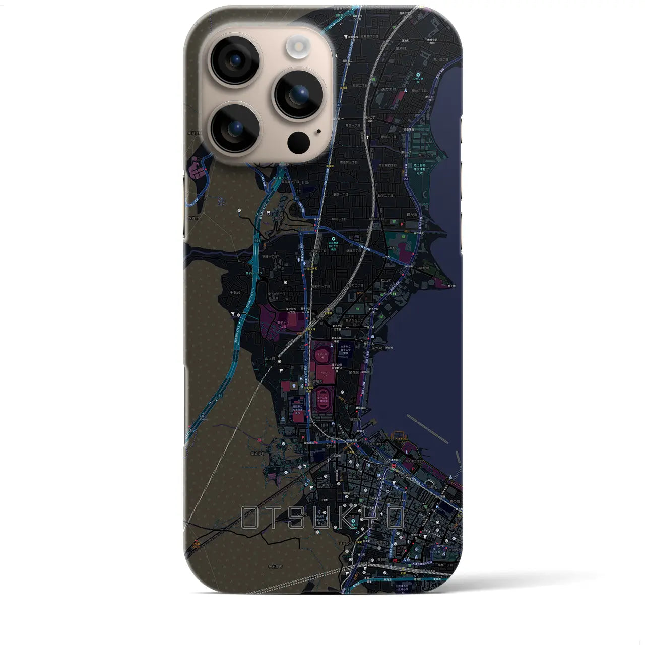【大津京(滋賀県)】地図柄iPhoneケース(バックカバータイプ)