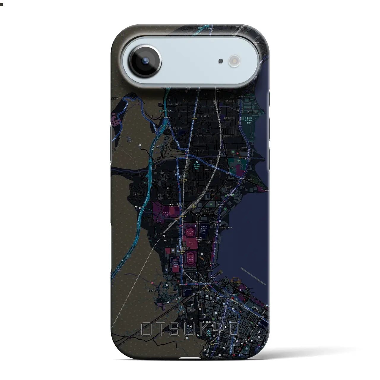 【大津京(滋賀県)】地図柄iPhoneケース(バックカバータイプ)