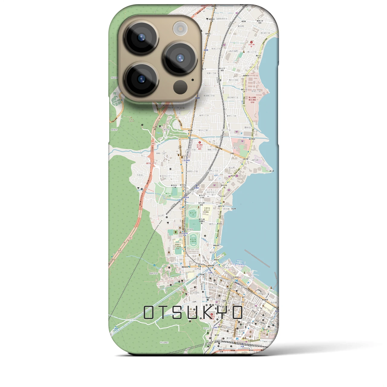 【大津京(滋賀県)】地図柄iPhoneケース(バックカバータイプ)