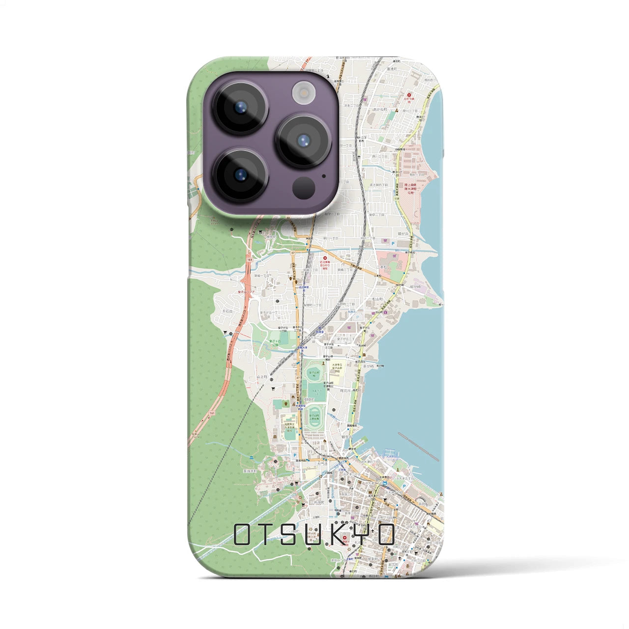 【大津京(滋賀県)】地図柄iPhoneケース(バックカバータイプ)
