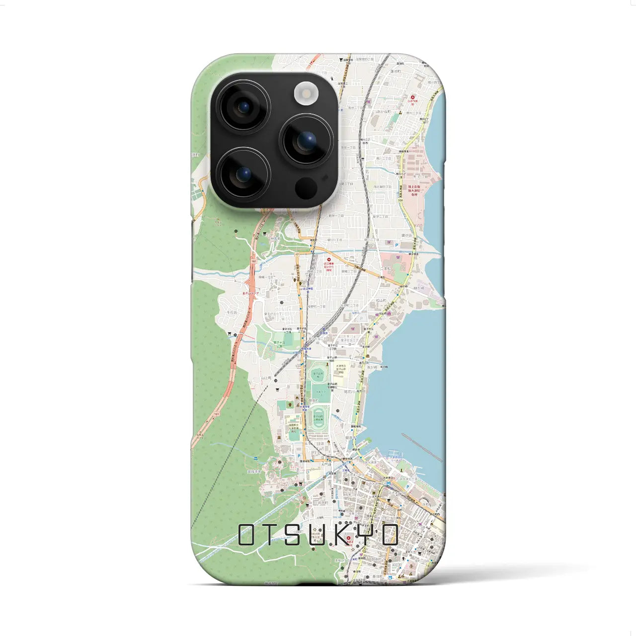 【大津京(滋賀県)】地図柄iPhoneケース(バックカバータイプ)