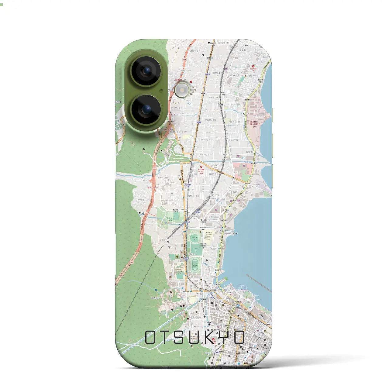 【大津京(滋賀県)】地図柄iPhoneケース(バックカバータイプ)