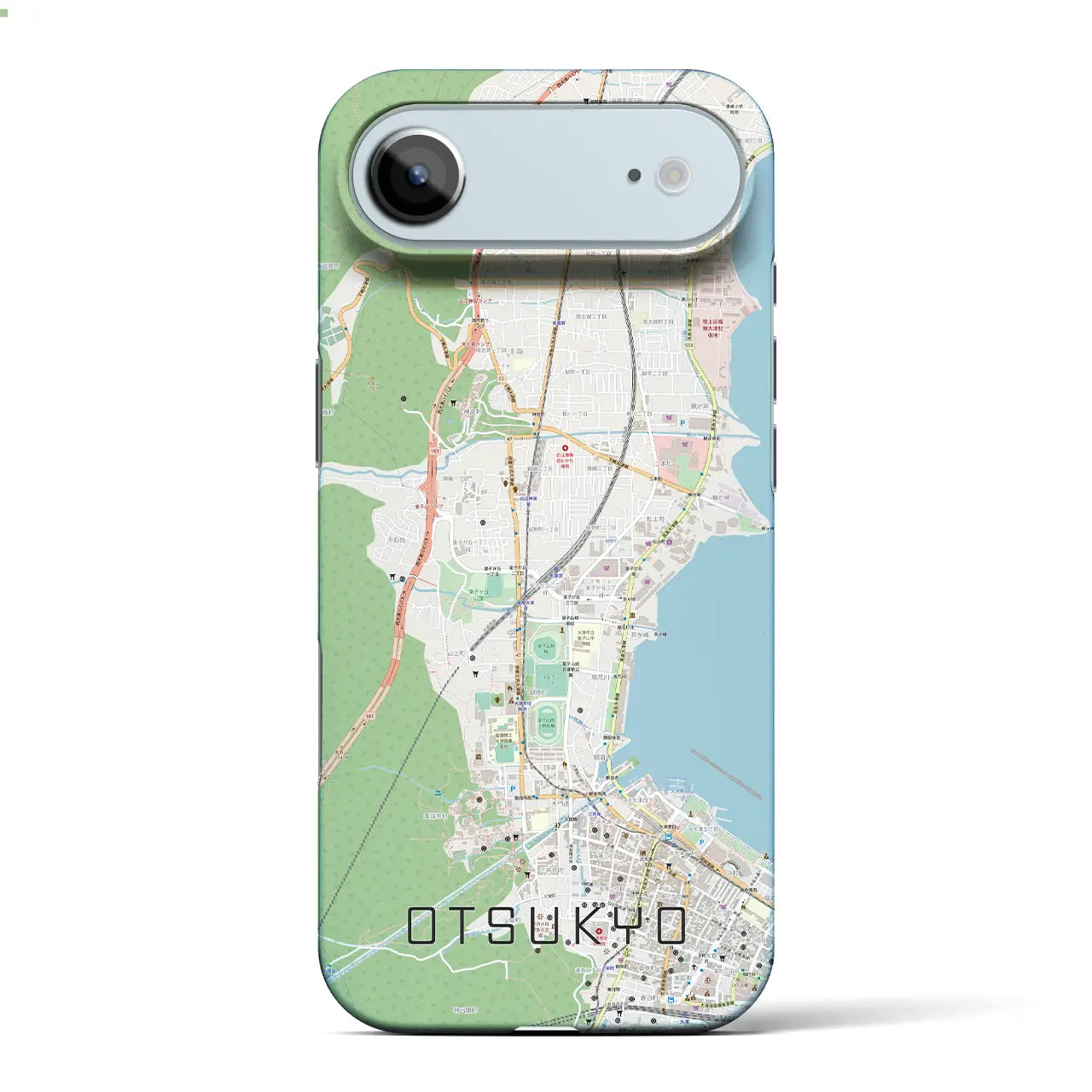 【大津京(滋賀県)】地図柄iPhoneケース(バックカバータイプ)